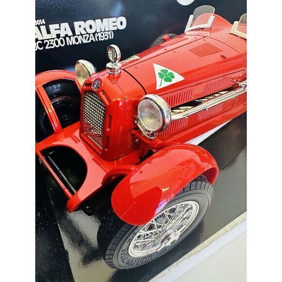 Burago 1/18 Scale Diecast Cod.3014 Alfa Romeo 8C 2300 Monza 1931 Red Vintage - Picture 6 of 11